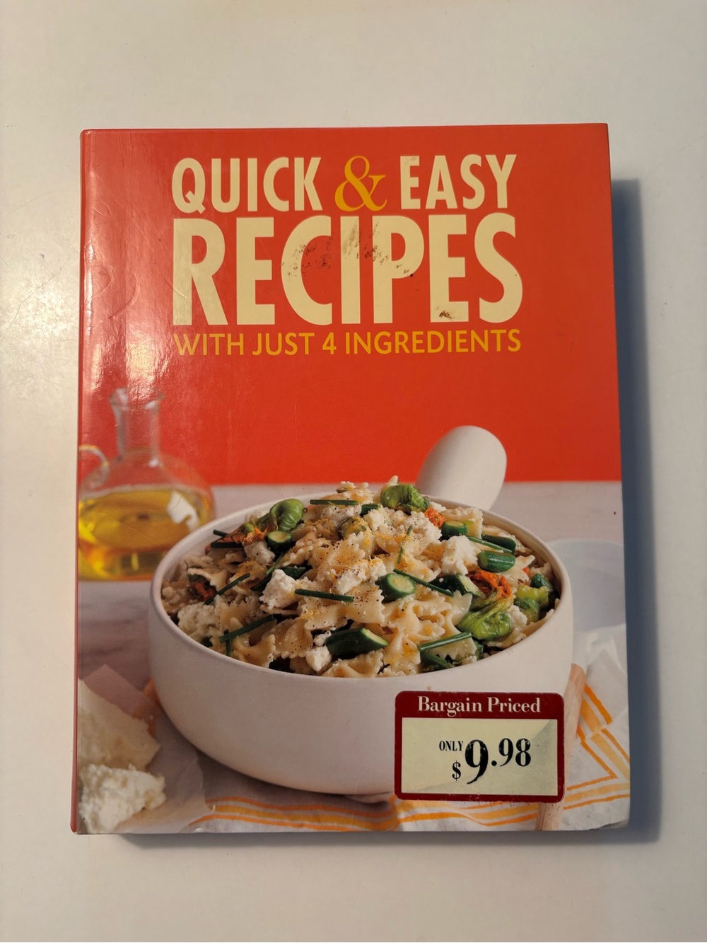 Quick & Easy Recipes Cookbook - Orange Cover
